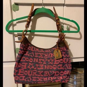 Dooney & Bourke, Inc. Serial # J1594298 Blue Jean / Pink Gently pre loves purse